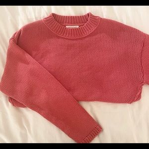 Coral sweater